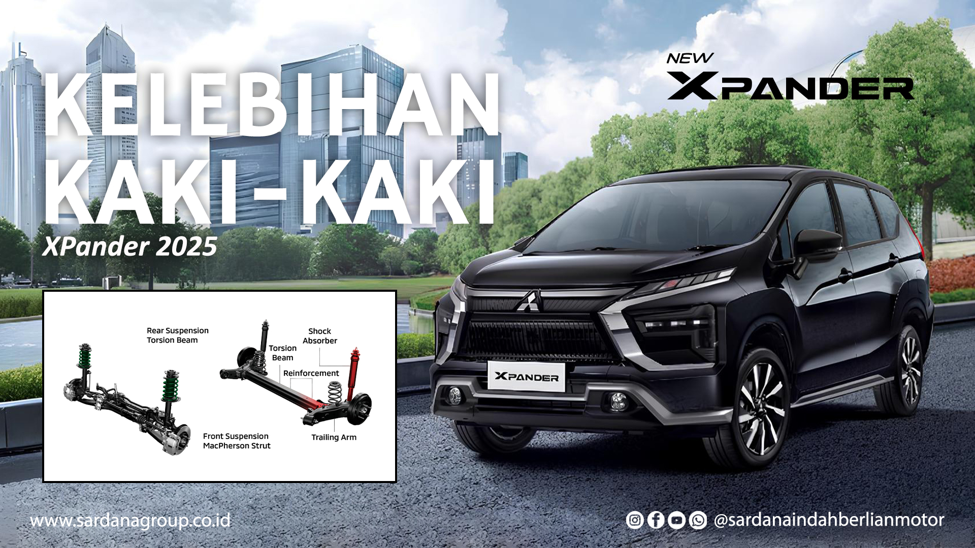 Kelebihan Kaki-Kaki Mitsubishi Xpander dan Xpander Cross 2025